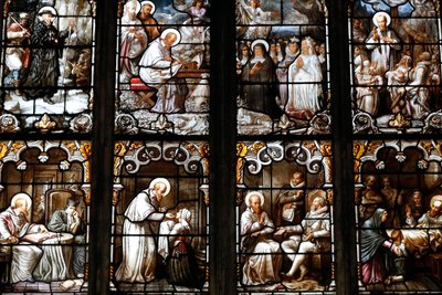 Chiesa di Saint Nizier, Vetrata, San Francesco di Sales di Claudius Lavergne (1815-1887), Lione, Francia da Unknown